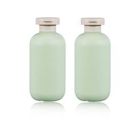 6,8 Once di Bottiglie di spremitura con Tappo a fritta, Bottiglie da Viaggio in plastica Ricaricabili per Creme, lozione, Shampoo, balsamo (2 Pezzi)