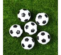 6/8 pezzi Palloni da calcio mini da 32mm, accessori da tavolo da calcio balilla con pentagoni neri Tagli UnicaABS