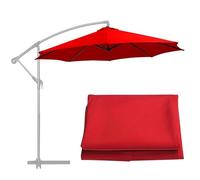 6/8 Stecche Sostituzione Del Tessuto Dellombrello Grigio/verde/rosso/Bianco