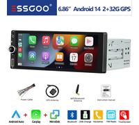 6.86" Android 14 Autoradio 2+32GB Apple Carplay GPS NAVI WIFI BT FM USB Type-C