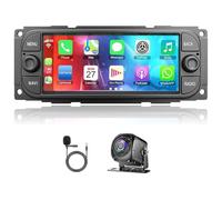 6.86"Doppio Din Autoradio per Grand Voyager 2000-2010 con Wireless Carplay Android 14 GPS Navigation Head Unit Screen DAB Bluetooth Rückfahrkamera Mirror Link FM/RDS SWC 2+64G