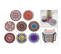 6/8pcs Assorbente di Ceramica Rotondo Sottobicchieri Tazza di Coppa Pad