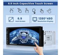 6.9 Inch Carplay Autoradio Singolo din Touchscreen Auto Radio Android Auto