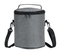 6.9"x8.3" Coibentato Pranzo Borsa con Tracolla Tracolla,Grigio