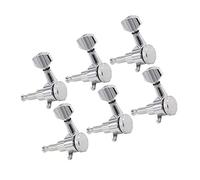 6 Accordatori Per Accordatura Per Chitarra Elettrica In Linea Accordatori Di Bloccaggio Chiavi Per Accordatura Per Chitarra Teste Di Macchine 1: 18 Rapporto Di Trasmissione Piroli Accordatura per Chit