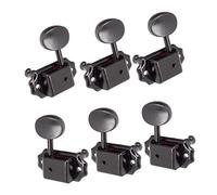 6 Accordature Per Chitarra 3 Sinistra Destra Per LP E Altri Modelli Piroli Chitarra(Black)