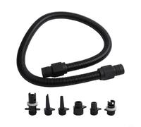 6 adattatori per valvole della pompa con tubo flessibile per gommoni e tavole da surf, compatibili con pompe ad aria elettriche per un comodo gonfiaggio e sgonfiaggio (con tubo)