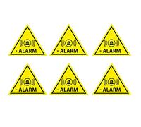 6 adesivi di alta qualità, con allarme, sistema di allarme, resistente alle intemperie e ai raggi UV