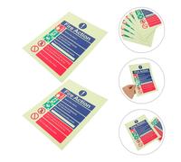 6 adesivi in vinile per la sicurezza antincendio sul posto di lavoro: