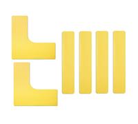 6 adesivi per la di demarcazione del campo da tennis, con logo, per