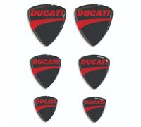 6 Adesivi Resinati 3D Stickers a cupola scudetti compatibili con moto DUCATI