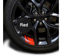 6 Adesivi Riflettenti Coprimozzo Auto Resistenti Dodge Chrysler Jeep