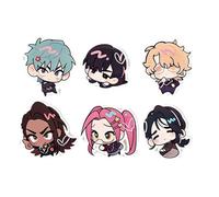 6 AlienStages Figure Badge AlienStages Distintivo in Acrilico Cosplay Accessori Borsa Decko