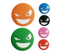 6 ammortizzatori per racchetta da tennis con motivo emoticon in silicone | accessori da tennis assorbenti per uomo e donna riduce le vibrazioni della racchetta e l'affaticamento