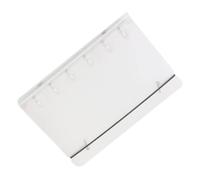 6 anelli con 6 anelli A5 con copertina in PVC trasparente, protezione anti-giallo, organizzatore di notebook, album fotografico e carte | Storage per l'agenda senza sforzo e la gestione strutturata de