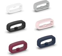 6 anelli di fissaggio multicolore compatibili con Garmin Venu 2S Venu 3S Vivoactive 4S Vivosport Vivosmart HR, confezione da 6 cinturini di sicurezza con anello di sicurezza in silicone antiscivolo