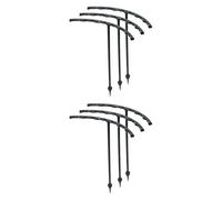 6 anelli di supporto per piante, gabbie per piante da giardino, supporto per piante da interno Schlumbergera, fiori da balcone, peonie, 14,5 x 25 cm