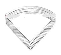 6 anelli for crostate perforati a forma di ventaglio in acciaio inox, for crostate di frutta, muffin, biscotti, dessert, antiaderenti, for utensili da forno fai da te(6pcs 10cm)