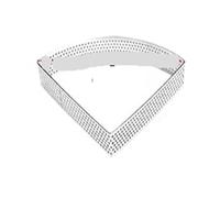 6 anelli for crostate perforati a forma di ventaglio in acciaio inox, for crostate di frutta, muffin, biscotti, dessert, antiaderenti, for utensili da forno fai da te(6pcs 6cm)