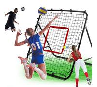 6 Angles Adjustable Volleyball Rebounder Net - Bounce Back Net for Backyard Soccer Softball Lacrosse - Steel Frame Baseball Rebounder for Adults - Suitable for Hitting Serving Passing Spike Practice