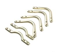 6 angoli in ferro per tavolo da biliardo con rete per palline da biliardo, parti di ricambio in metallo robusto per bordi tascabili (10,2 cm)