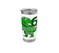 6 ANNI DINOSAURIO COMPLEANNO BIMBO DINOSAURIO 6° COMPLEANNO Bicchiere termico in acciaio inox doppia parete
