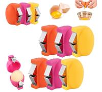 6 apri per uova crude, strumento multifunzione per cracker, rompivuova portatile e separatore per cucina e campeggio, 6 pezzi