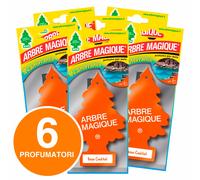 6 Arbre Magique Mediterraneo Ibiza Cocktail Profumo Deodorante Auto Lunga Durata