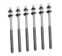 6 aste di tensione per batteria, M5, viti di montaggio per percussioni Accs Build M5 x 90 mm, argento