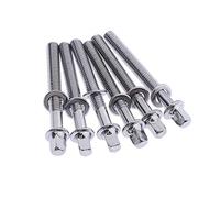 6 aste di tensione per tamburo da 50 mm con rondelle/viti a tamburo/viti di tensione