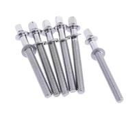 6 aste di tensione per tamburo, M5, viti di montaggio per percussioni Accs Build M5 x 70 mm, argento