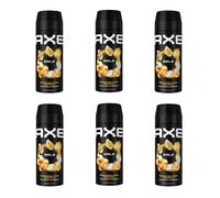(6) AXE GOLD DEO SPRAY 150ML UOMO SET 6 SPARPACK NUOVO ORIGINALE SPEDIZIONE G...