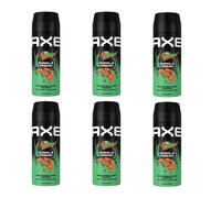 (6) AXE JUNGLE FRESH DEO 150ML SET 6 SPARPACK NUOVO ORIGINALE SPEDIZIONE GRAT...