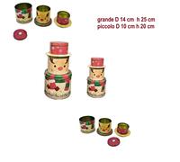 6 barattoli confezione addobbo natalizio regalo natale renna per caramelle dolci