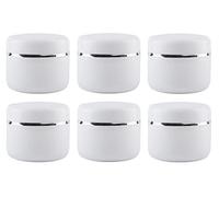 6 barattoli vuoti da 100 g/100 ml, con fodera interna e coperchio a cupola, contenitore vuoto per crema viso, lozione per il balsamo per le labbra, trucco ombretto in polvere