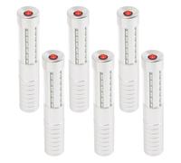 6 bastoncini di luce stroboscopica a LED ricaricabili, per feste, discoteche, eventi, giochi, festival musicali, ecc. (argento)