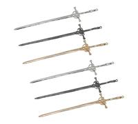 6 bastoncini per capelli per chignon, bacchette per capelli, forcine per capelli a spada, per capelli vintage, accessori per capelli cinesi rinascimentali, forcine per capelli a spada in metallo