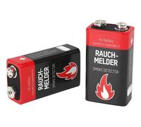 6 batterie alcaline 9V per rilevatori di fumo