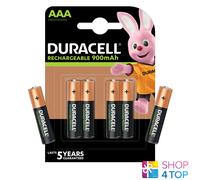 6 Batterie Ricaricabili Duracell AAA 1.2V HR03 Micro NiMH 850mAh NUOVE
