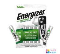 6 Batterie Ricaricabili Energizer AAA HR03 4Bl Power Plus 1.2V 700mAh NUOVE