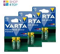 6 Batterie Ricaricabili Varta Accu Power AA LR6 2600mAh NiMH 1.2V HR6 2Bl NUOVE