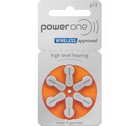 6 batterie Varta P13 PowerOne tipo 13 / arancione per apparecchi acustici - 1,45 V PR 48 / Made in Germany di ultima generazione