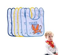 6 Bavaglini bavette medi bimbo bimba spugna plastificata Ellepi idea regalo