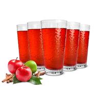 6 Bicchiere 390ml Hammerschlag-Optik Highball Bicchieri-Cocktail di Succo