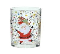 6 bicchieri decori natale gnomo elfo babbo natale renna rosso merry christmas decorazione tavola natalizia addobbi di casa cl25 idea regalo