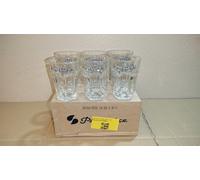 6 Bicchieri Di Vetro Birra Hoegaarden Da 0,25L Ideali Anche Per Cocktail e Drink