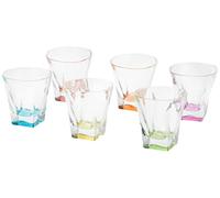 6 BICCHIERI FUSION ACQUA - 6 COLORI RCR