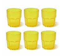 OMADA Design Set 6 Bicchieri Plastica Rigida Unglassy 30 cl – Impilabili, Infrangibili, Lavabili