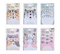 6 Blocchi 270 Fogli Note Appiccicose, Note Adesive, Note Autoadesive Memo, Animali Sticky Notes, Animali Foglietti Adesivi, 6 Specifiche, Promemoria per L'ufficio Scolastico a Casa