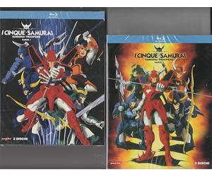 6 Blu-ray I CINQUE SAMURAI TROOPERS nuovo sigillato LTD integrale anime japan
